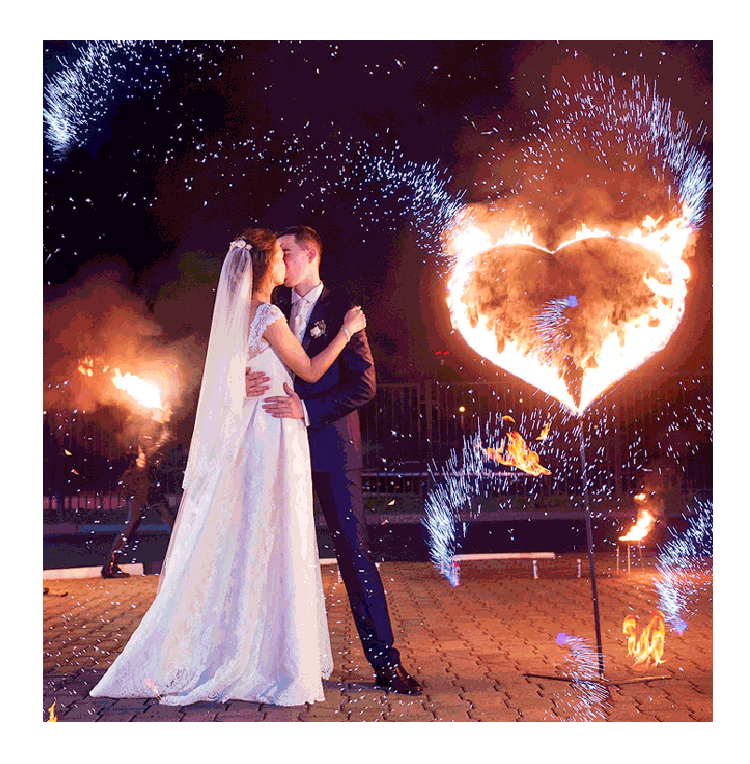 Организация пиротехнического шоу на свадьбу  Тюмень | tyumen.salutsklad.ru
