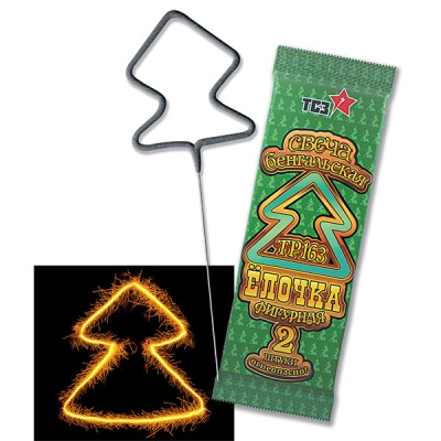 Елочка Бенгальские огни фигурные купить в Тюмени | tyumen.salutsklad.ru