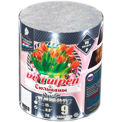 Тюльпаны Батарея салютов купить в Тюмени | tyumen.salutsklad.ru