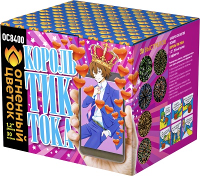 Король Тик-Тока Батарея салютов купить в Тюмени | tyumen.salutsklad.ru